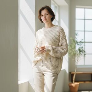Billabong Cream Knit Sweater